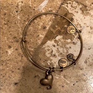 Alex and Ani gold heart necklace